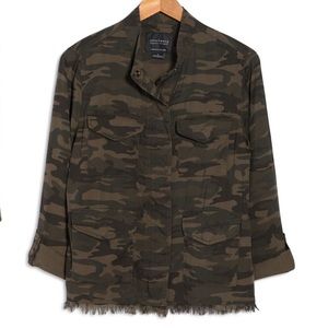 Sanctuary Frey Hem Camo Utility Jacket